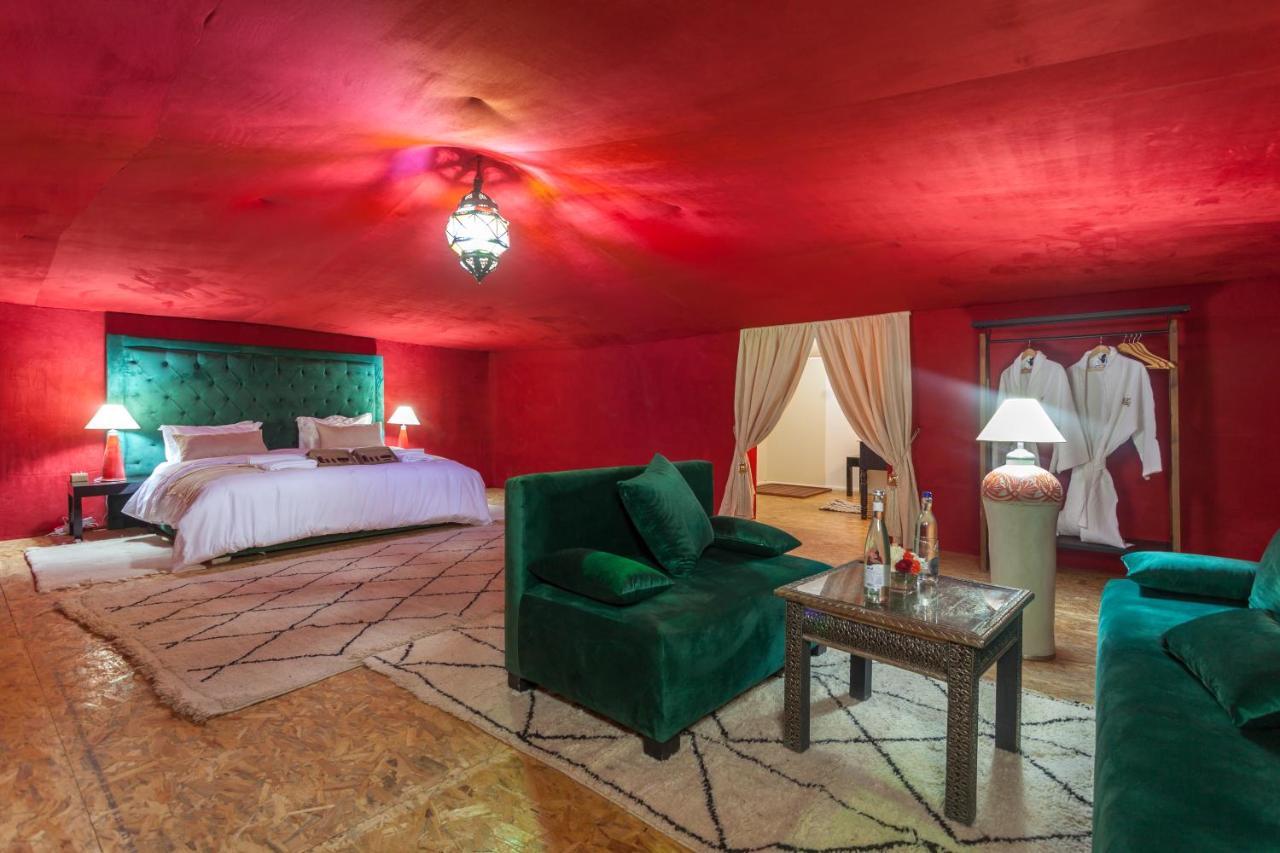 Lemnaouar Erg Camp Hotel เมอร์ซูกา ภายนอก รูปภาพ