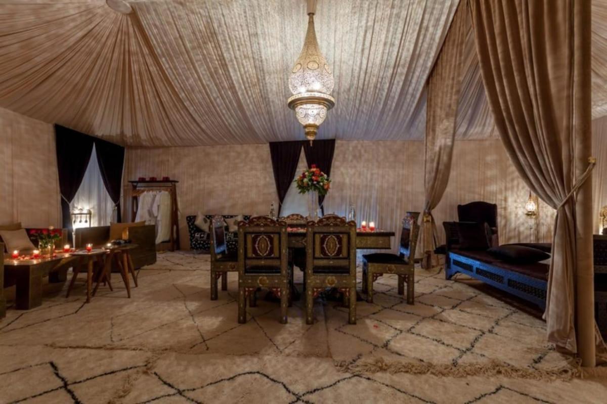 Lemnaouar Erg Camp Hotel เมอร์ซูกา ภายนอก รูปภาพ